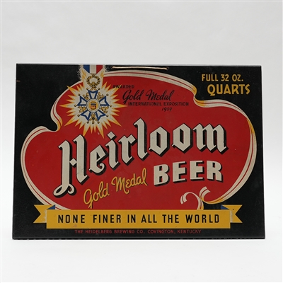 Heirloom Gold Medal Beer 1939 International Exposition Sign