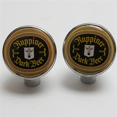 Ruppiner Dark Beer Tin Can Tap Knob Pair