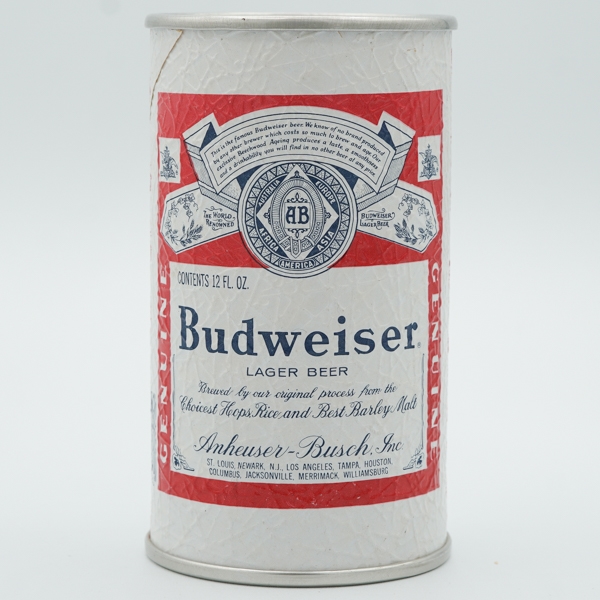 Budweiser Lager Beer Test Pull Tab CRINKLE WRAP 