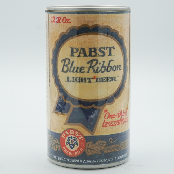 Pabst Blue Ribbon Light Beer Test Pull Tab Paper Label DRAWN BODY 