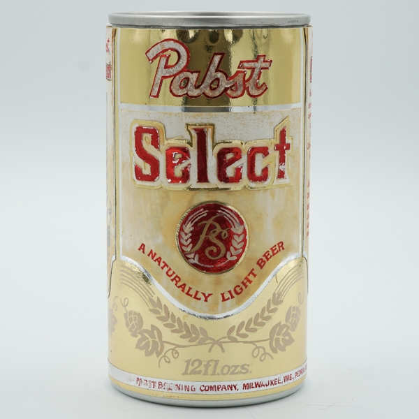 Pabst Blue Ribbon Select Beer Test Pull Tab Paper Label GOLD ACCENTS 