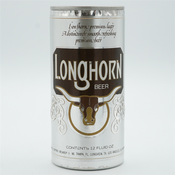 Longhorn Beer Tall Test Pull Tab Paper Label 234-15