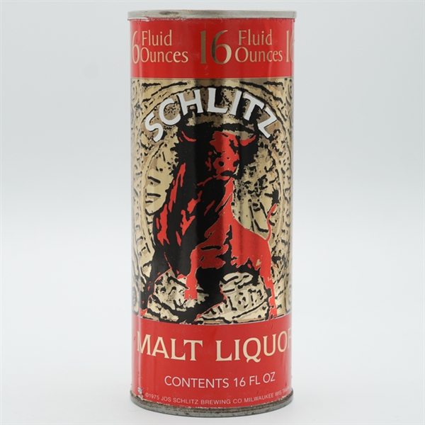 Schlitz Malt Liquor Test Pull Tab Paper Label