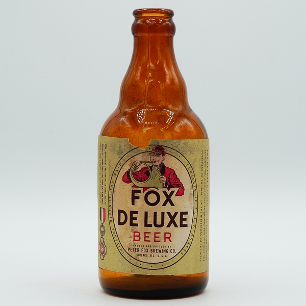 Fox Deluxe Beer Steinie Bottle WHITE 