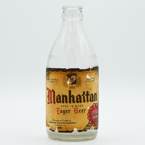 Manhattan Lager Stubby Beer Bottle 