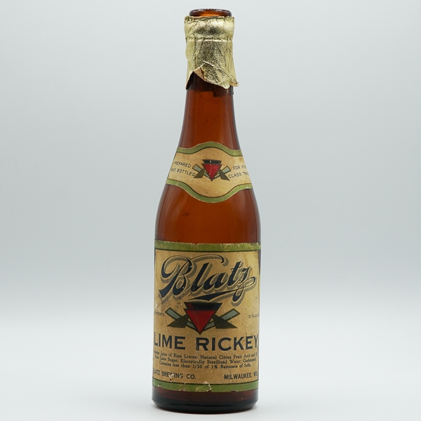 Blatz Lime Rickey Bottle Prohibition 