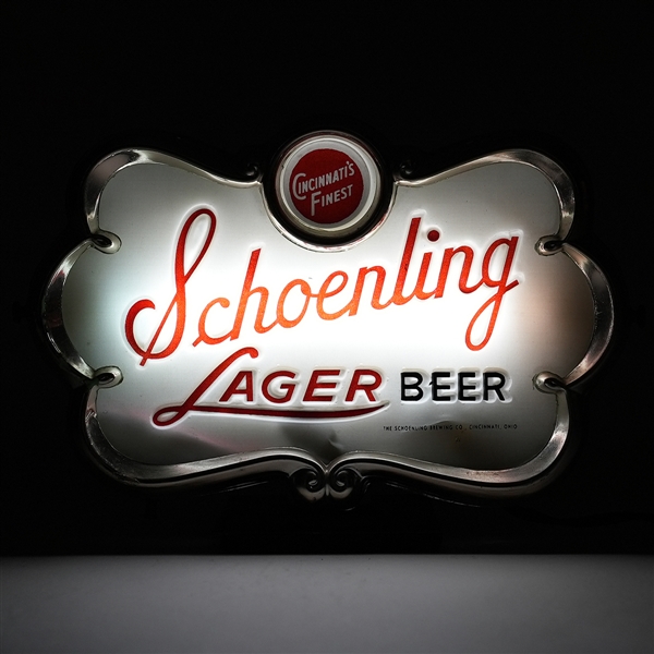 Schoenling Lager Beer Illuminated Sign