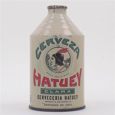 Hatuey Beer Cuban Crowntainer Cone Top