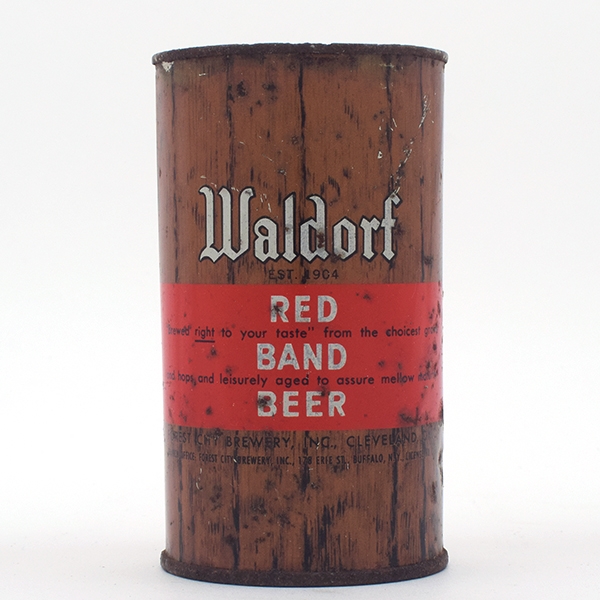 Waldorf Red Band Beer Flat Top BREWED RIGHT 144-5