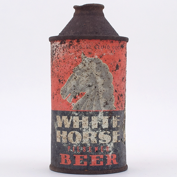 White Horse Beer Cone Top 189-3