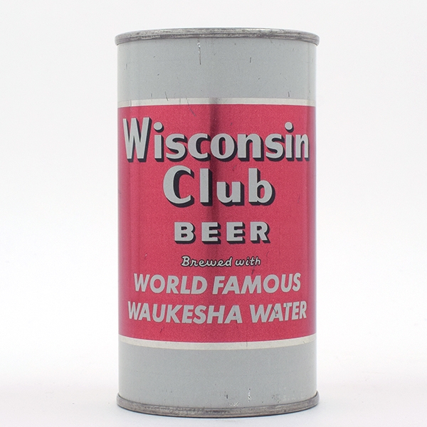 Wisconsin Club Beer Flat Top LIGHT RED 146-30