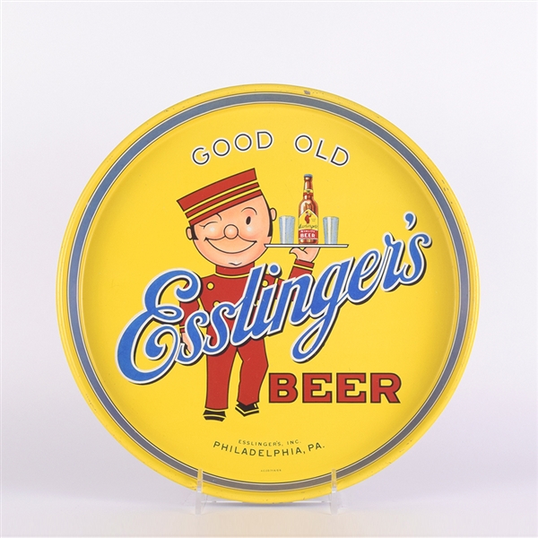 Esslingers Beer 1930s Serving Tray