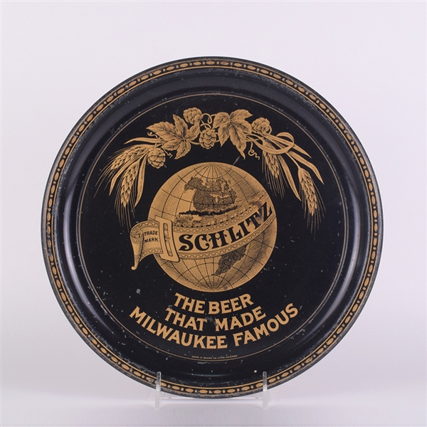 Schlitz Beer Pre-Prohibition Serving Tray