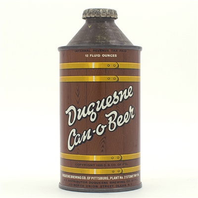 Duquesne Beer Cone Top 159-27