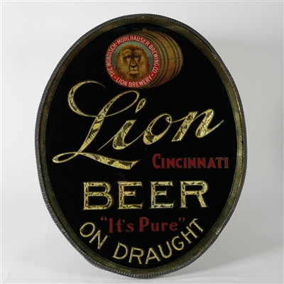 Lion Beer On Draught ROG Corner Sign Cincinnati SPECTACULAR