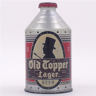Old Topper Lager Beer Crowntainer Cone Top 198-3