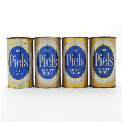 Piels Beer 1950s Flat Tops Lot of 4 Different