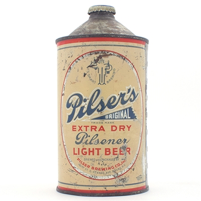 Pilsers Beer Quart Cone Top RARE 217-11