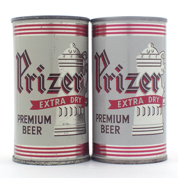 Prizer Beer Flat Top Lot of 2 Different