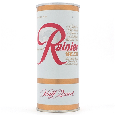 Rainier Beer 16 oz Zip Top METALLIC 162-10