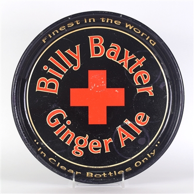 Billy Baxter Ginger Ale Red Cross 1930s Serving Tray