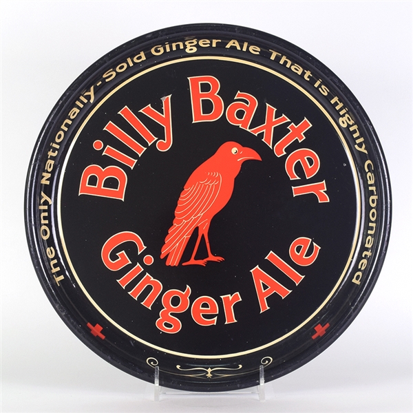 Billy Baxter Ginger Ale Red Raven 1930s Serving Tray