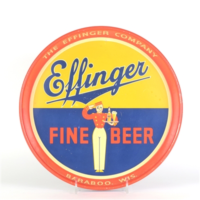 Effinger Beer 1930s Serving Tray