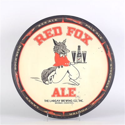 Red Fox Ale 1930s Serving Tray