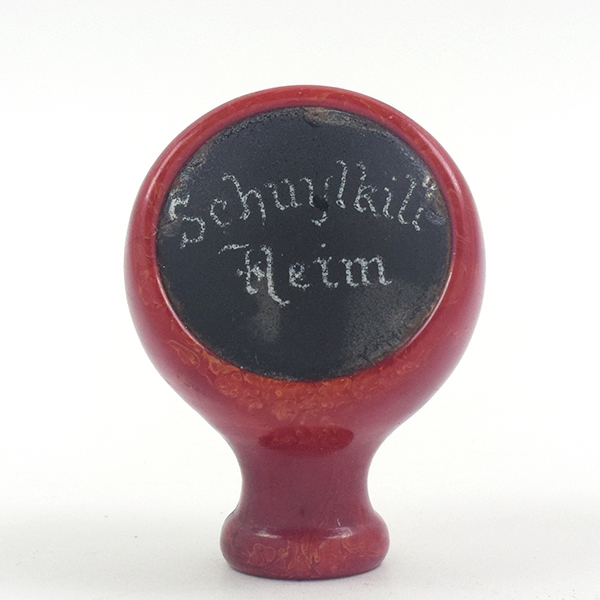 Schuylkill Heim Beer 1930s Ball Tap Knob SCARCE