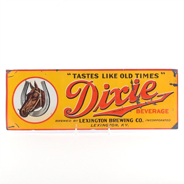 Dixie Beverage Prohibition Era Tin Sign SCARCE