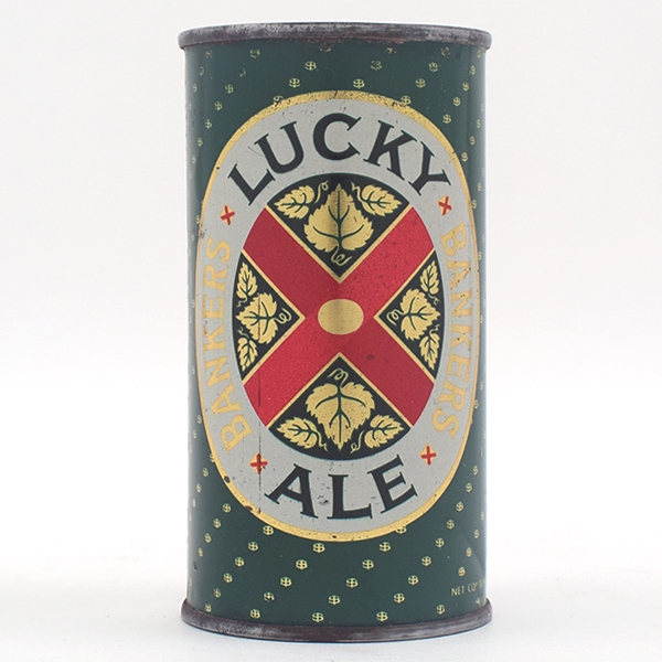 Lucky Bankers Ale 11 oz Flat Top METALLIC GREEN 93-5