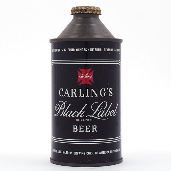 Carlings Black Label Beer Cone Top 156-29