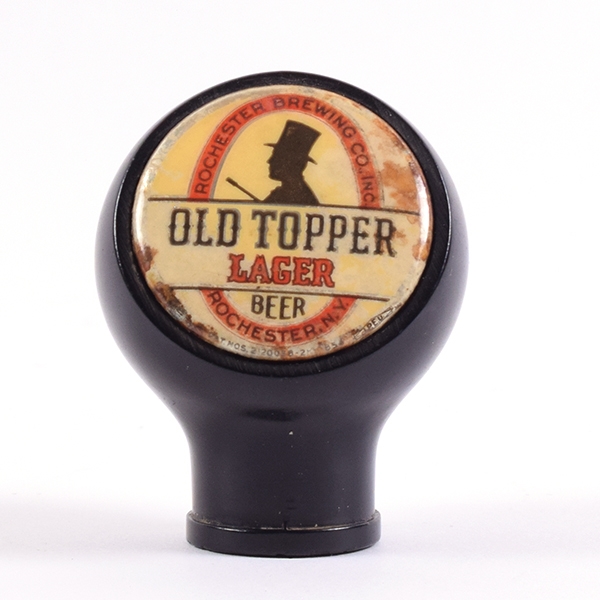 Old Topper Lager Beer Ball Tap Knob