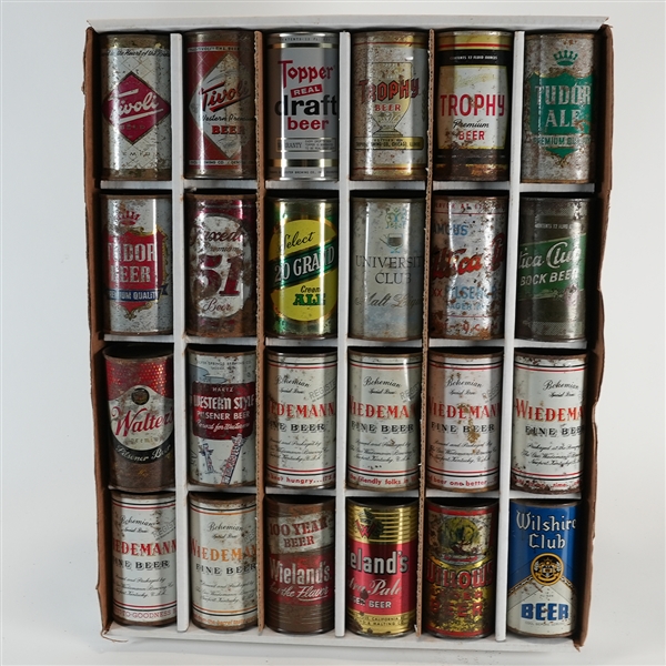 24 Flat Top Beer Cans Lot 3