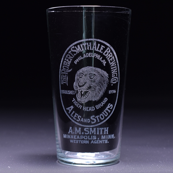 Robert Smith Ale Brewing Co Pre-Prohibition Etched Glass