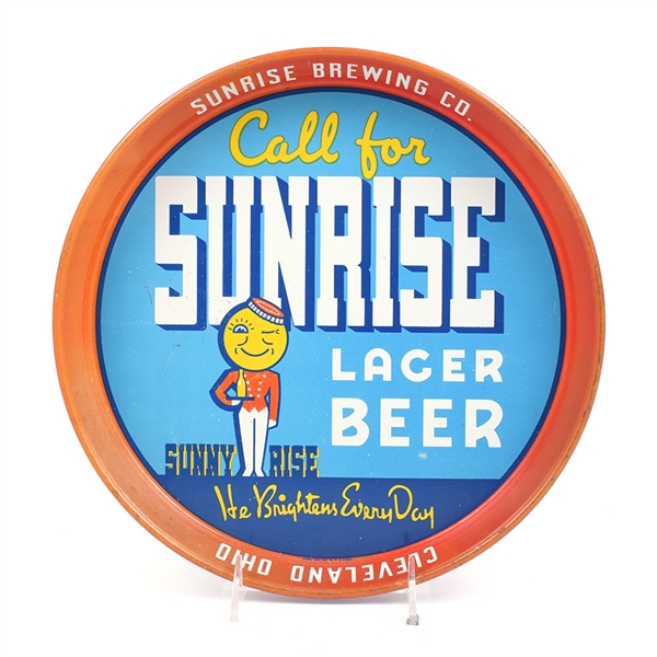 Sunrise Beer Serving Tray