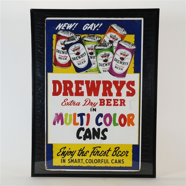 Drewrys Extra Dry Beer Multi Color Cans Sign