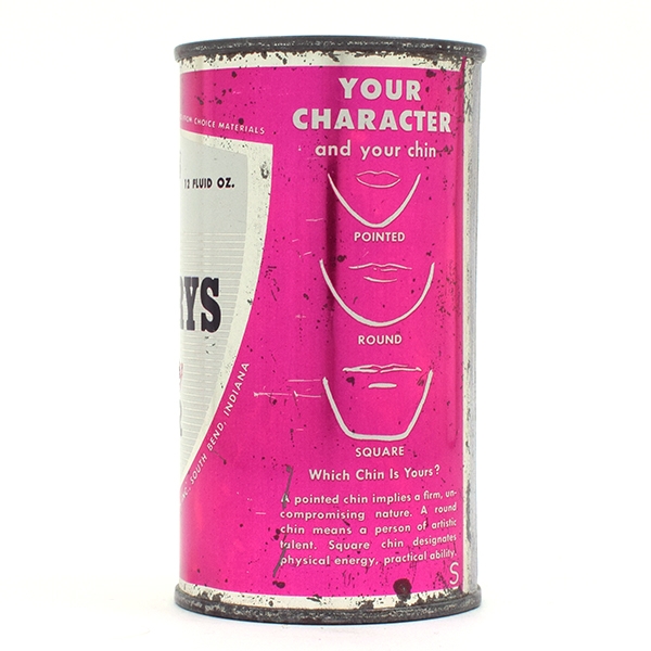 Drewrys Beer Your Character Series Flat Top CHIN-EYEBROWS 56-28