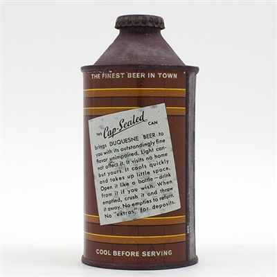 Duquesne Beer Cone Top 159-27