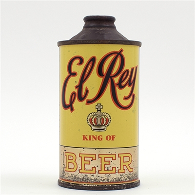 El Rey Beer Cone Top RARE CLEAN NOT OVER 4 PERCENT 161-4