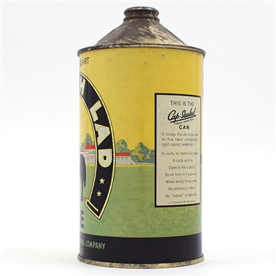 English Lad ALE Quart Cone Top RARE ACTUAL 207-18