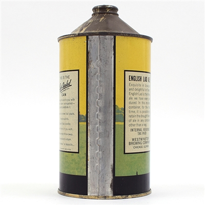 English Lad ALE Quart Cone Top RARE ACTUAL 207-18