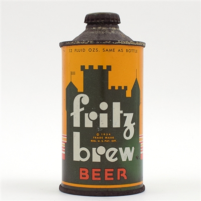Fritz Brew Beer Cone Top RARE 164-7