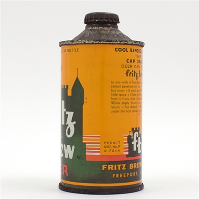 Fritz Brew Beer Cone Top RARE 164-7
