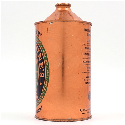 Ballantines Ale Quart Cone Top BREWS ULTRA CLEAN 202-6