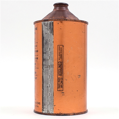 Ballantines Beer Quart Cone Top BREWS KEGLINED 202-12