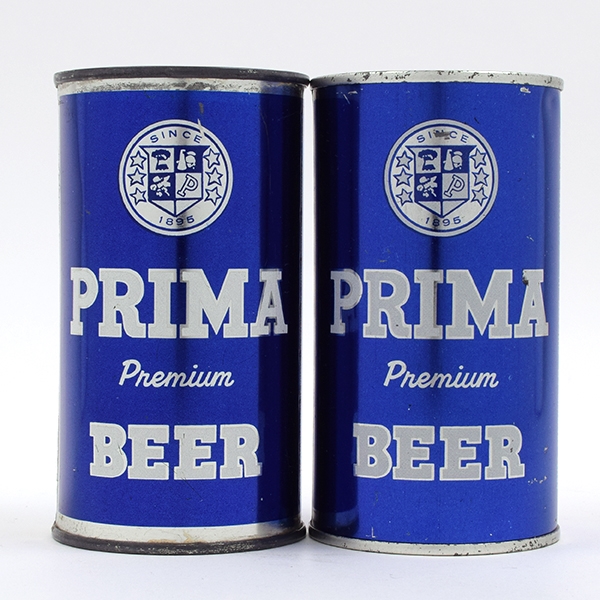 Prima Beer Flat Tops Lot of 2 Different