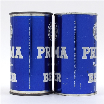 Prima Beer Flat Tops Lot of 2 Different