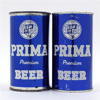 Prima Beer Flat Tops Lot of 2 Different