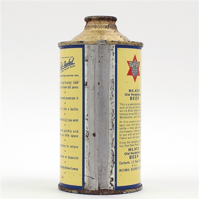 Blatz Beer Cone Top 153-17
